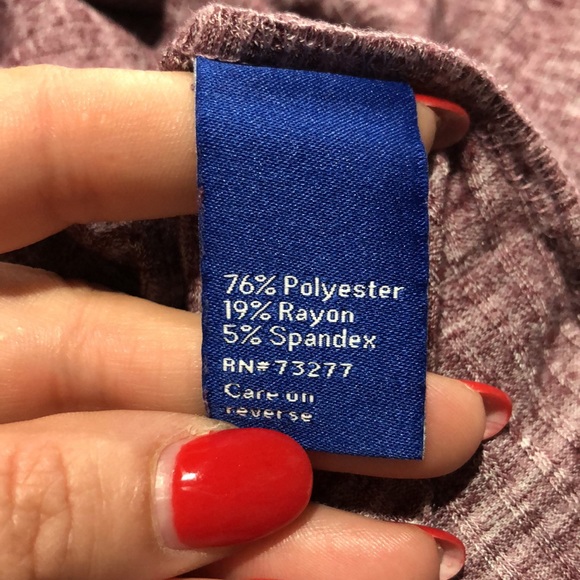 Apt 9 purple space dye long sleeve top size small - Picture 11 of 11